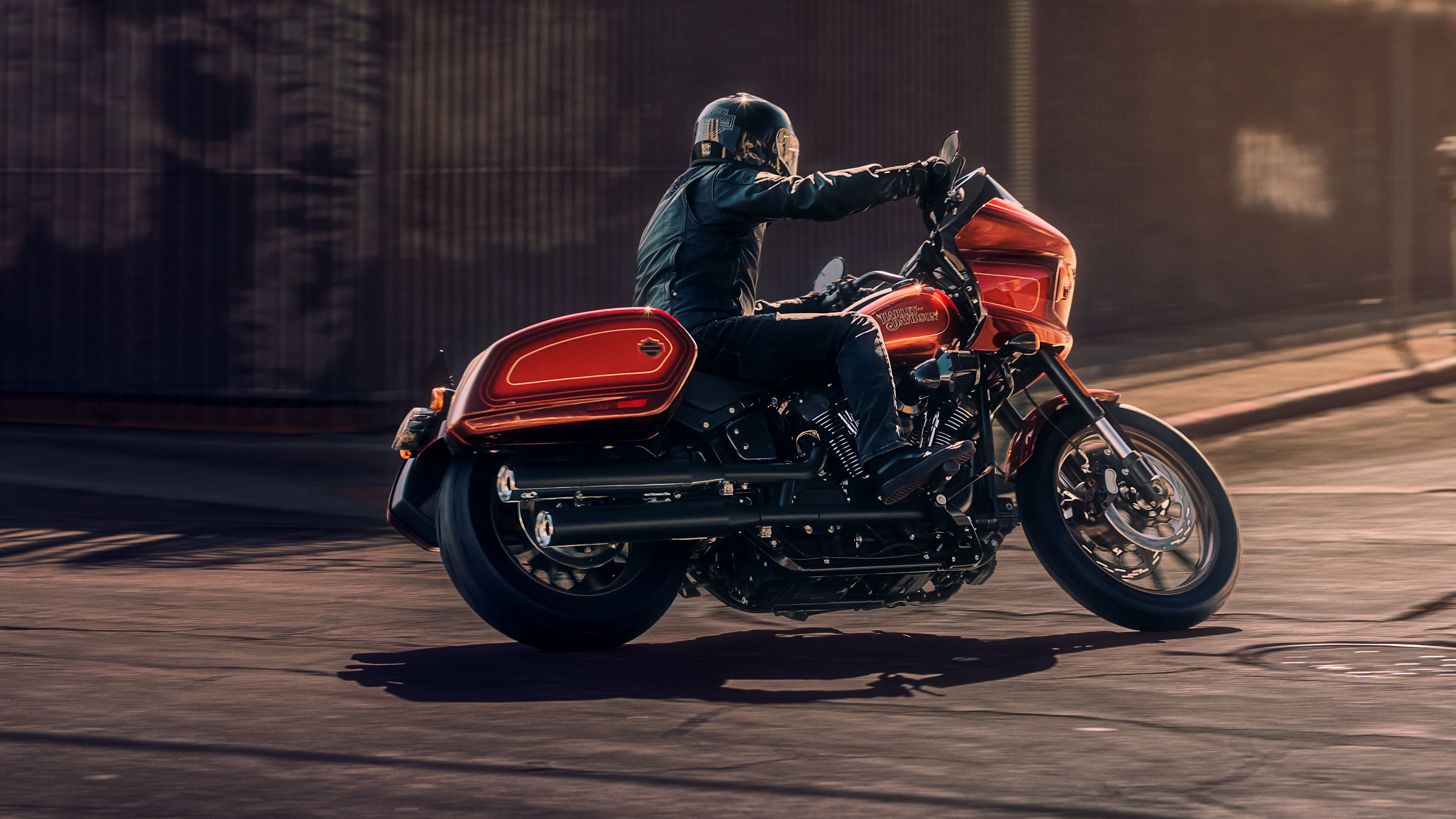 2022 Harley-Davidson Low Rider El Diablo rounding a corner