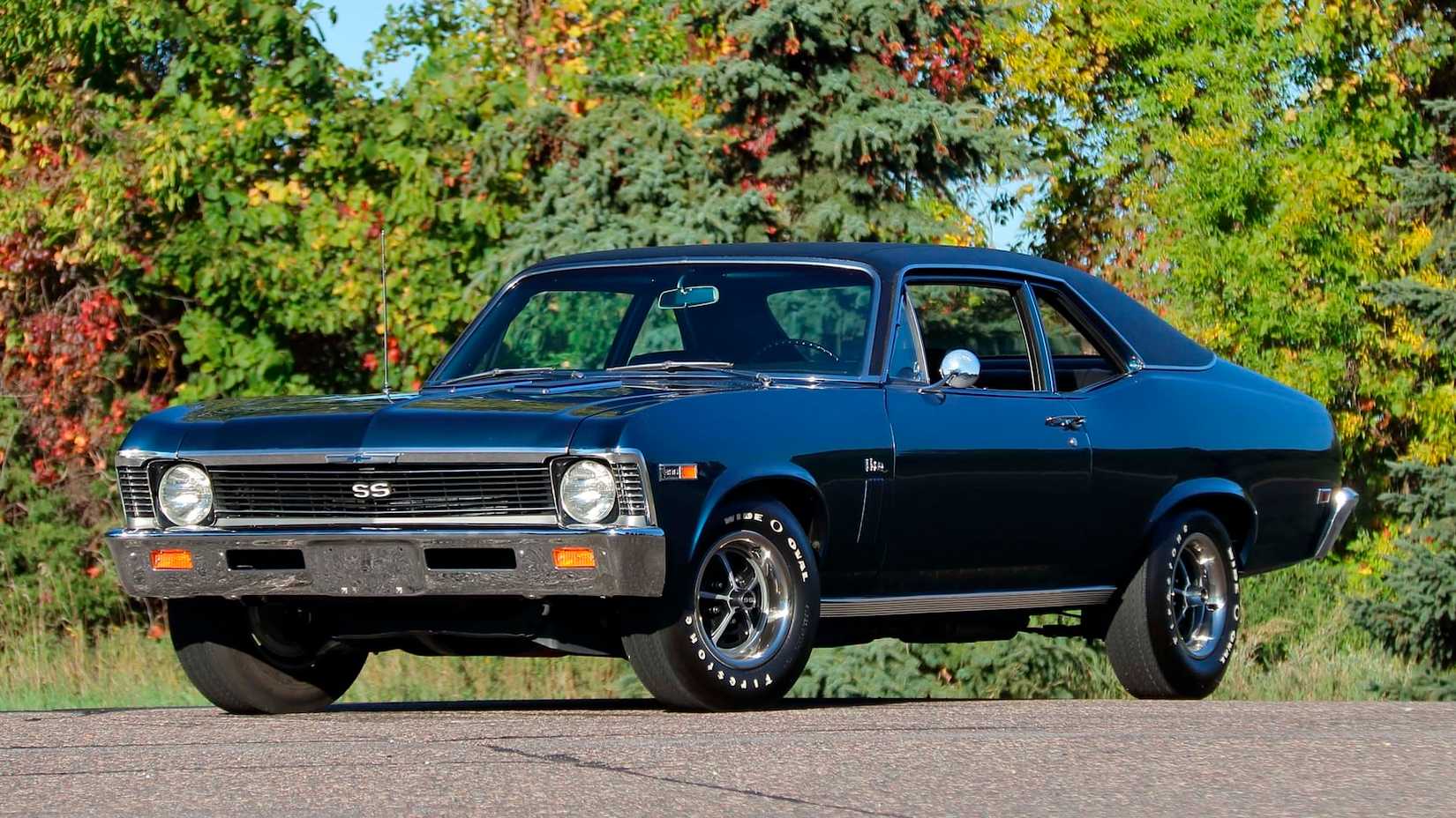 Um Chevy Nova SS estacionado