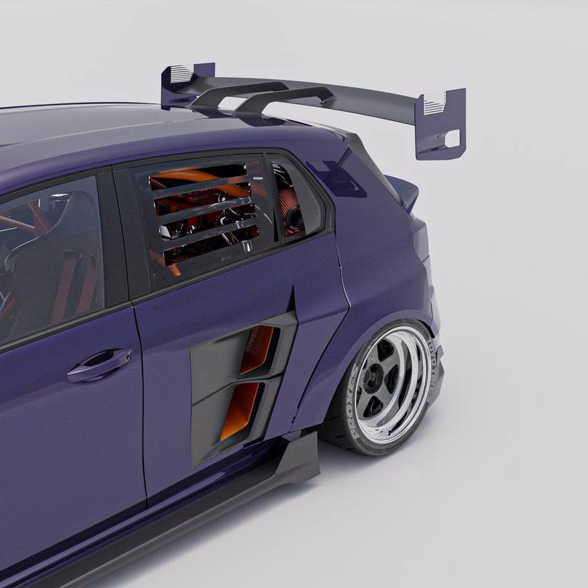 The Ultimate Tuner's Dream: A Ferrari V-12 Swapped VW Golf R