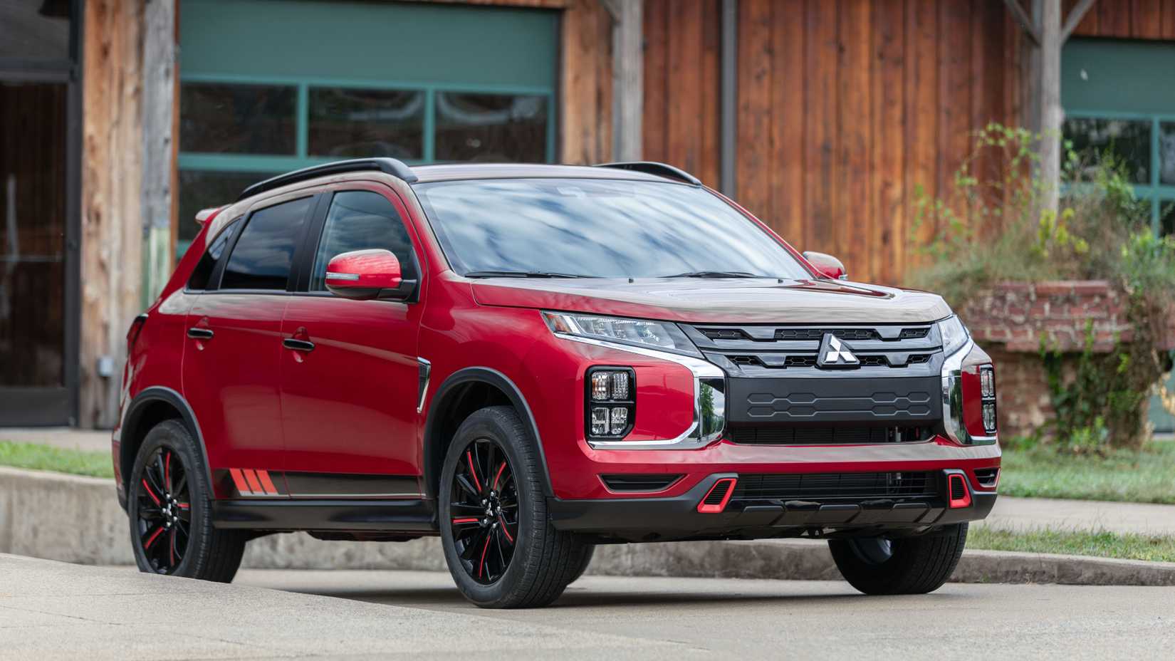 A red 2022 Mitsubishi Outlander Sport