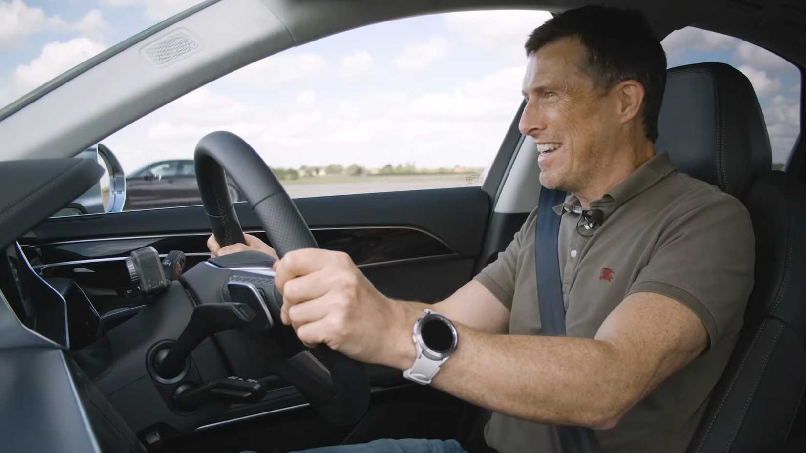 Mat Watson driving the Audi S8