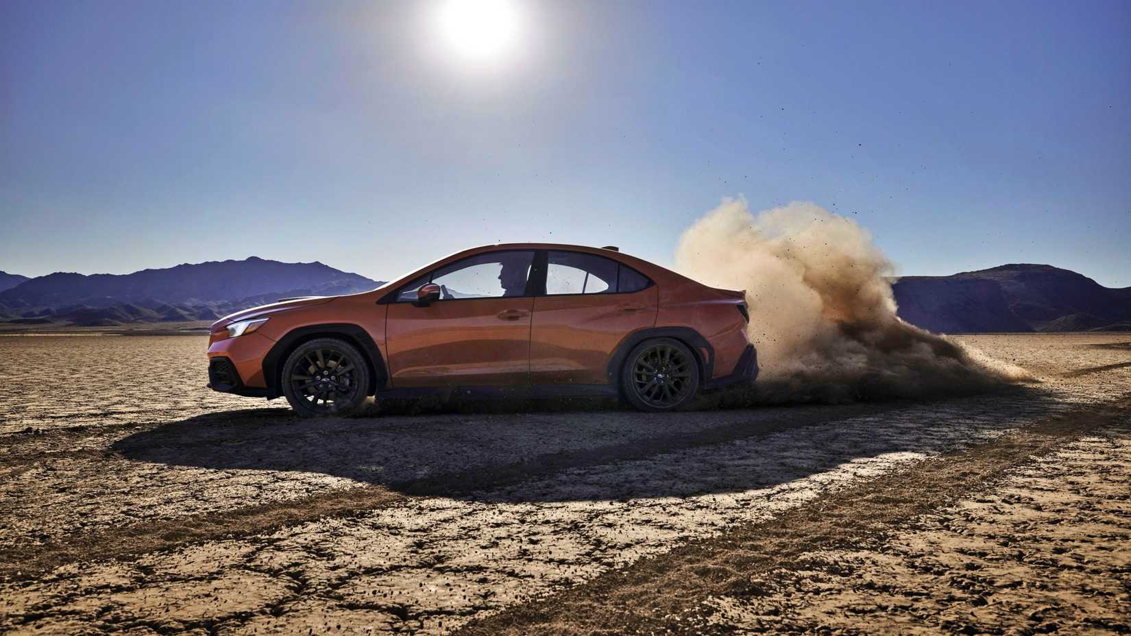 Orange Subaru WRX