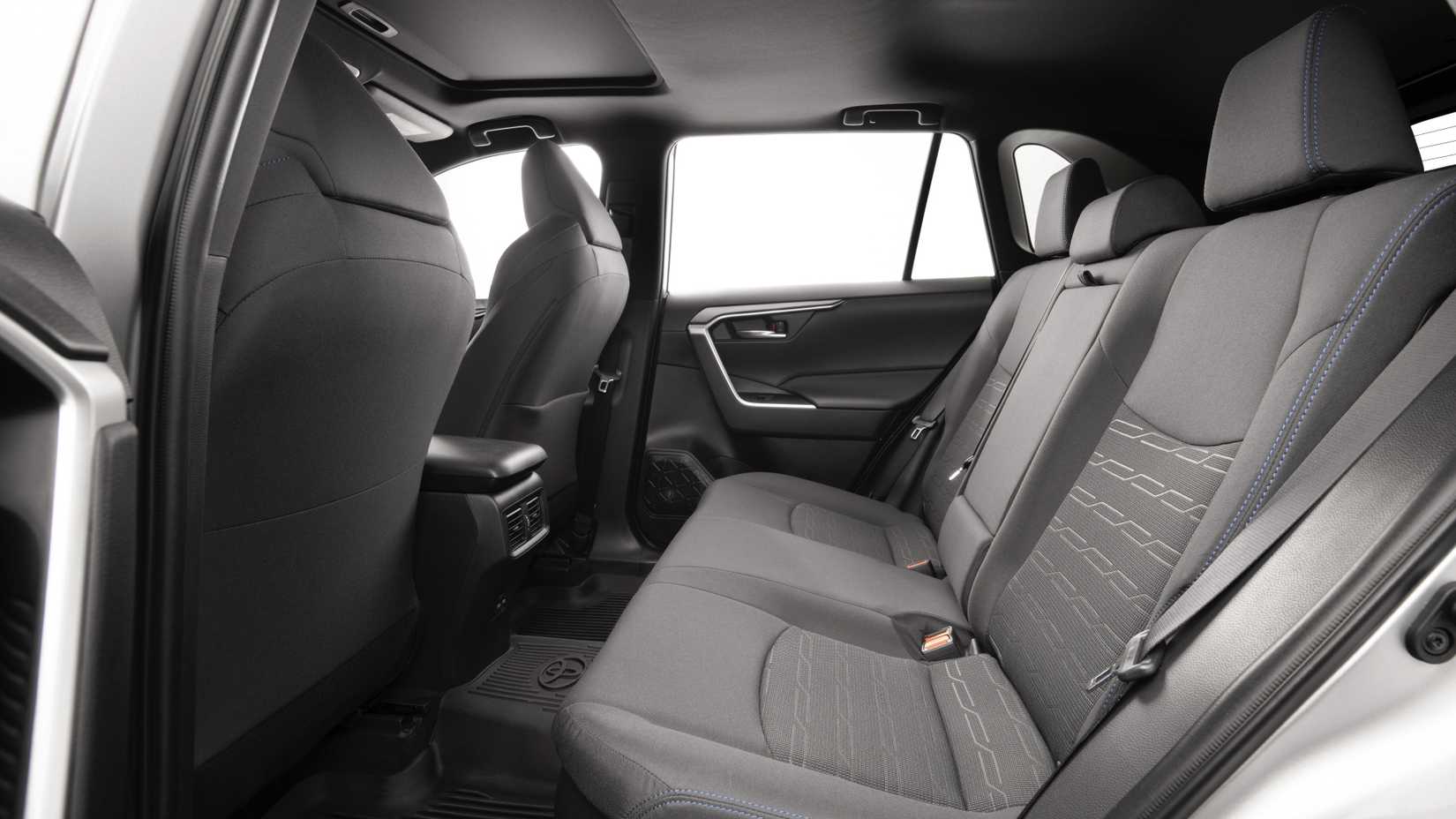 Rear Seats in a  Toyota Rav4 SE Hybrid 
