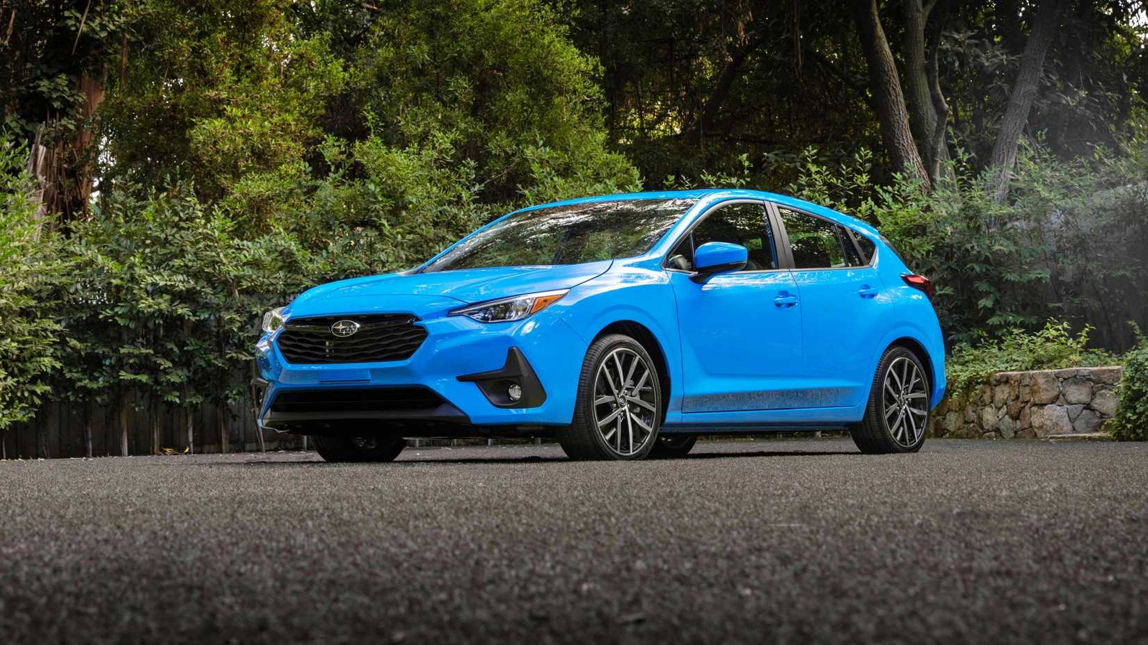 Blue Subaru Impreza RS