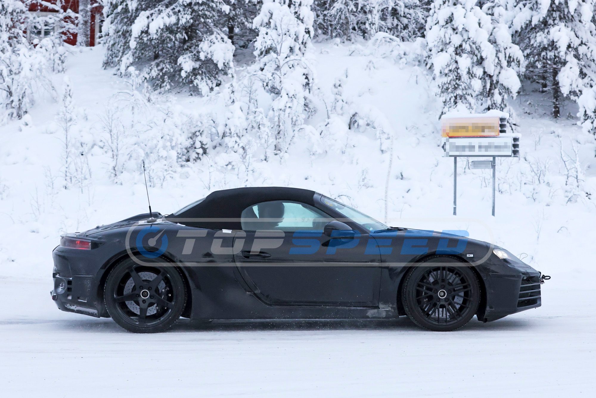 Spy Shots: An Early Look At The 2025 Porsche 718 Boxster EV