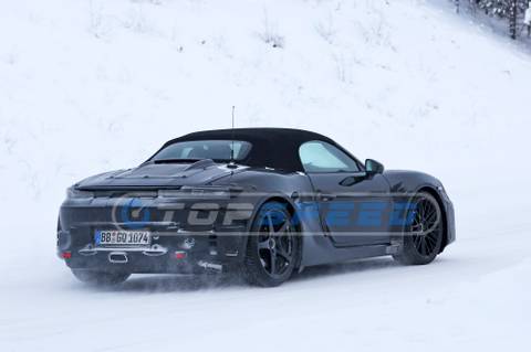 Spy Shots: An Early Look At The 2025 Porsche 718 Boxster EV