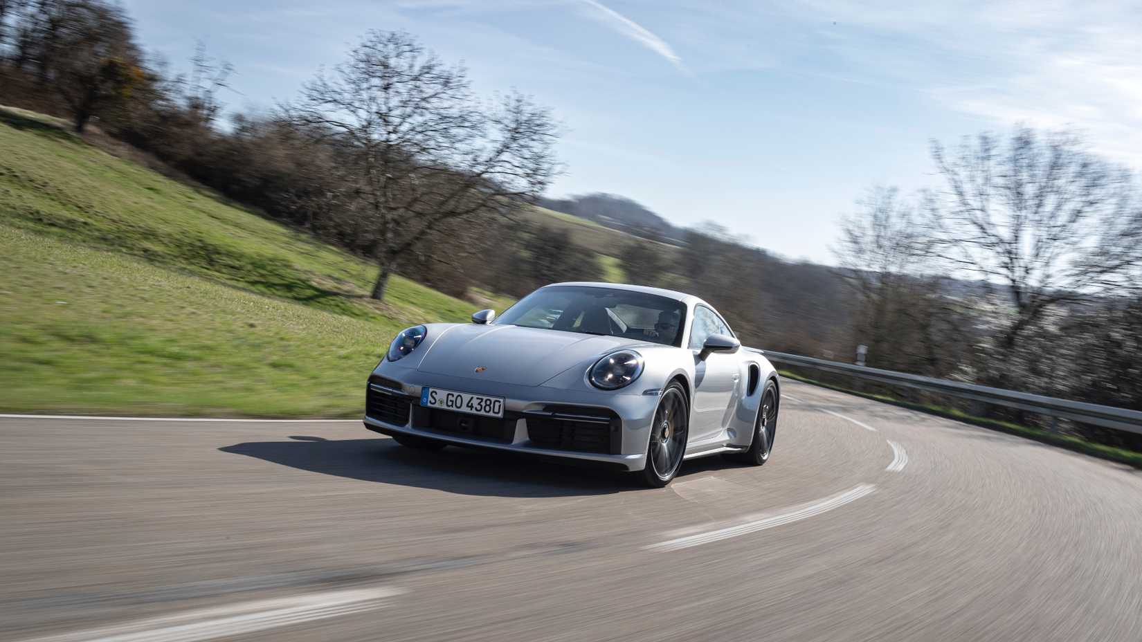 2022 Porsche 911 992 Turbo S driving