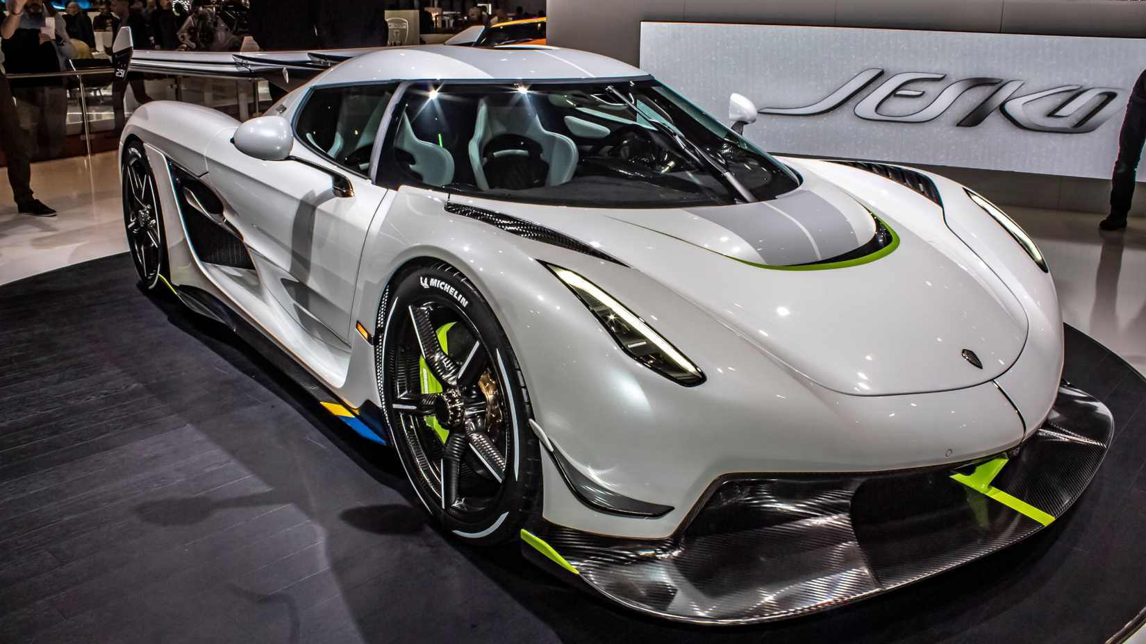 2020 Jesko em seu lançamento durante os carros de Genebra 2019 como. 
