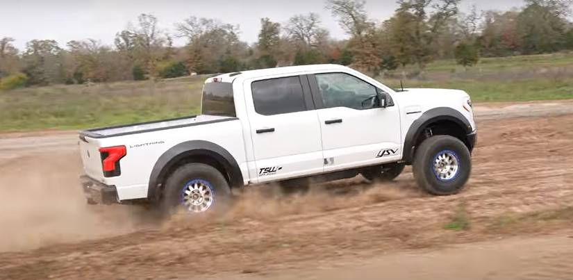 Ford Highboy Raptor Swapped This Ford Raptor-Swapped F-150 Lightning Pickup Truck Is The EV Off ...