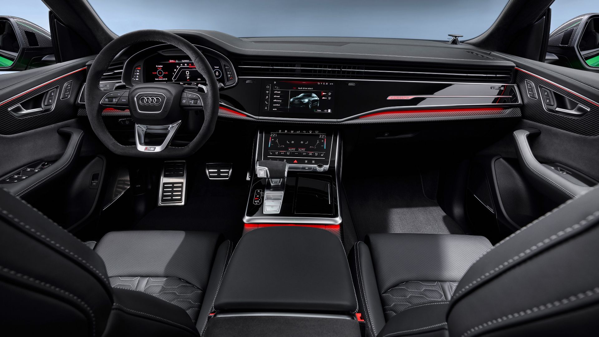 Interior of the Audi RS Q8