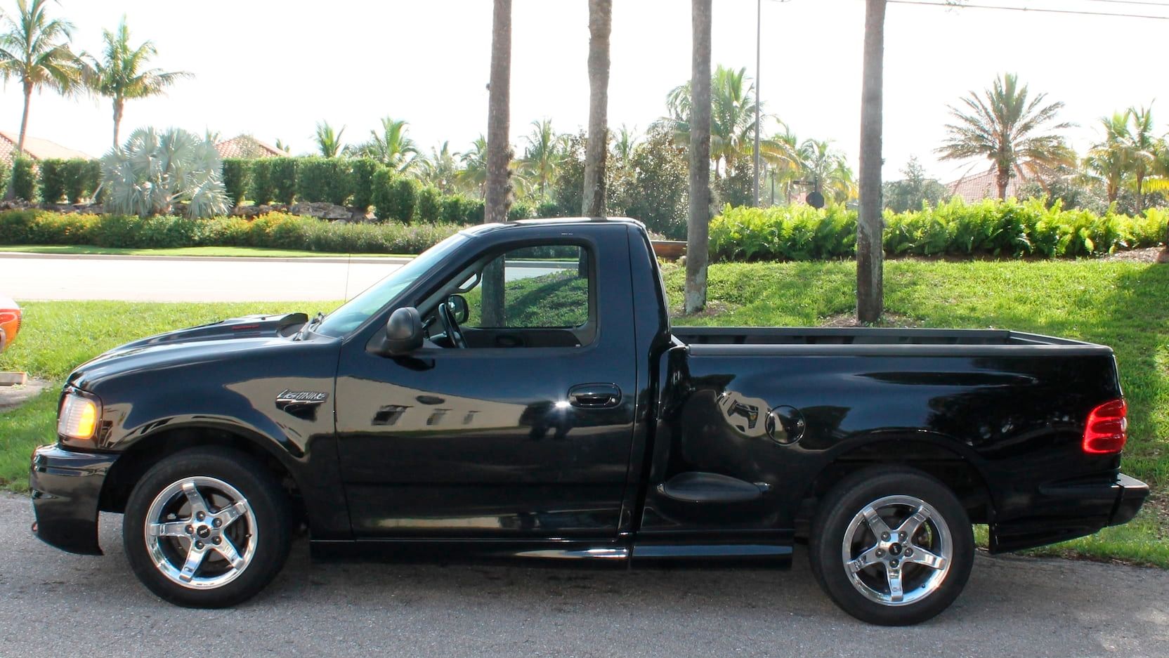A parked 1999 Ford F150 SVT Lightning 