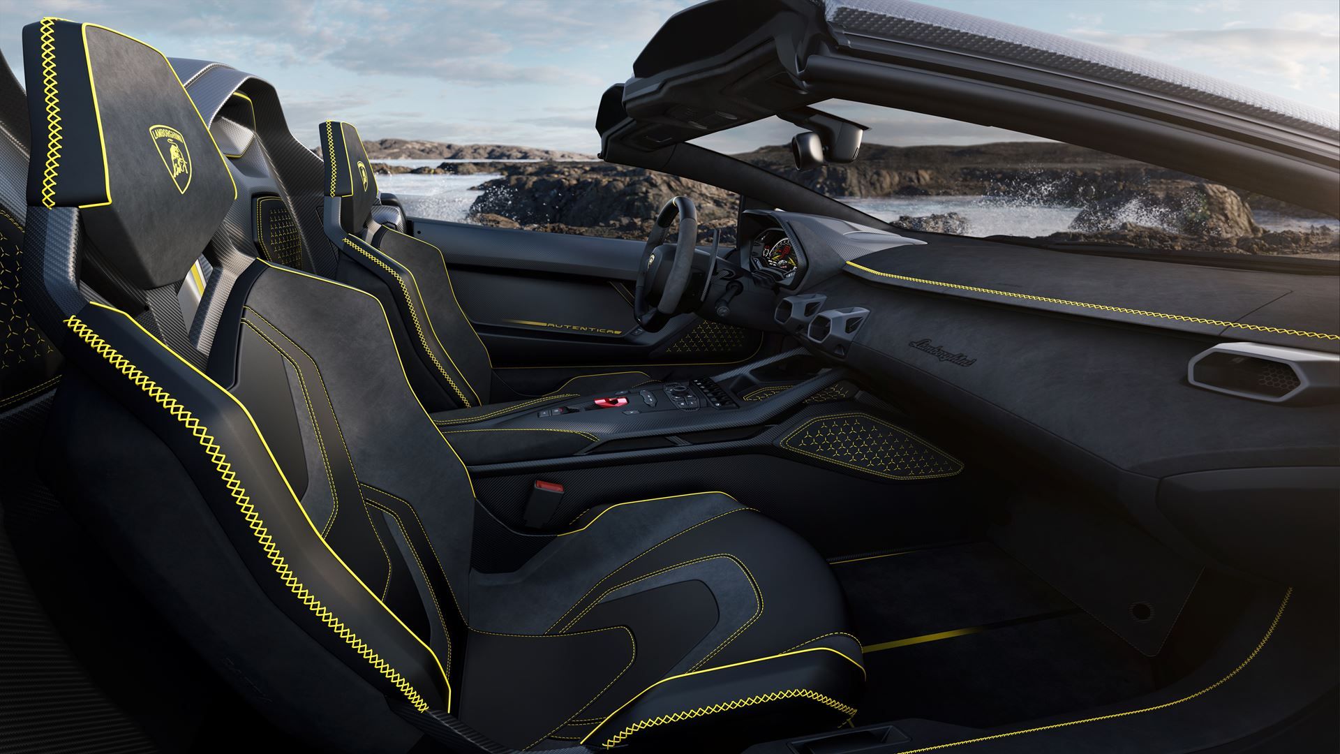 Interior do Lamborghini Autentica 2023