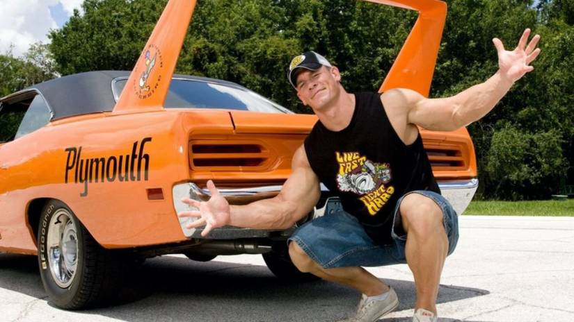 John Cena Poses With His 1970 Superbird
