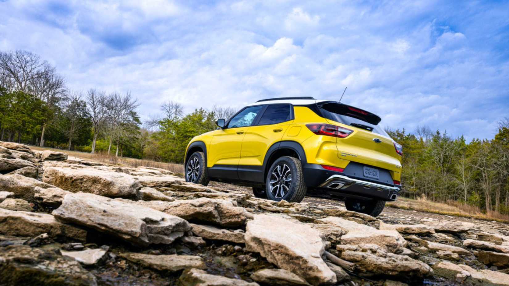 2025 Trailblazer on rocky terrain