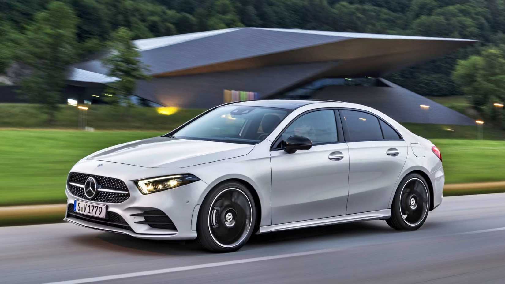 Silver Mercedes-Benz A-Class 
