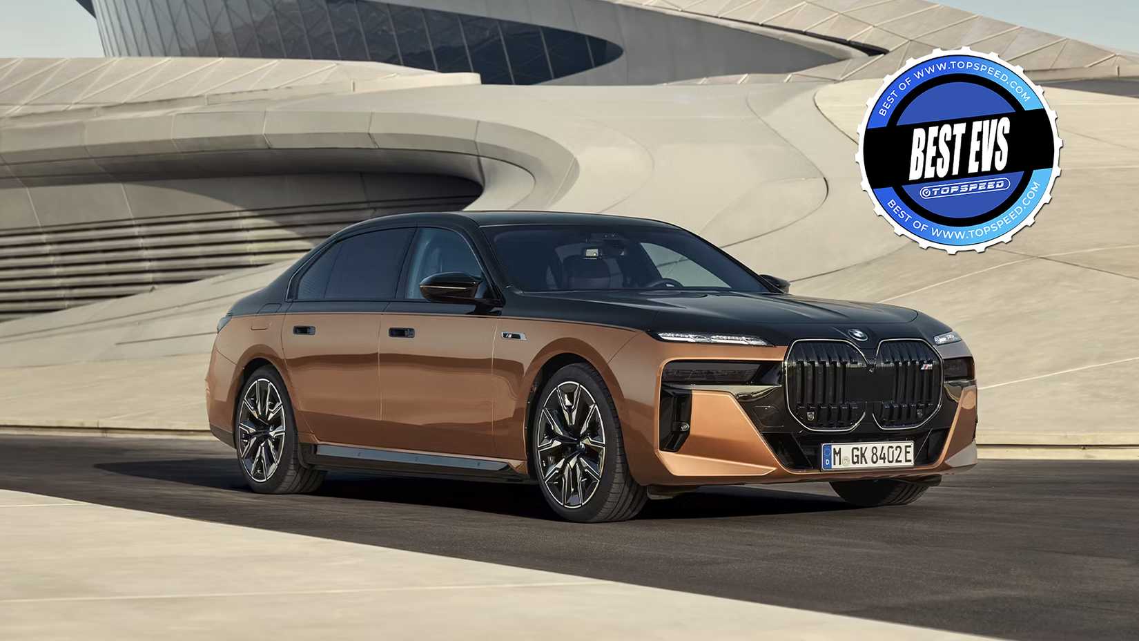 2024 BMW i7 M70 xDrive-1 brown sedan stationary