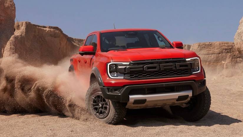 2023 Orange Ford Ranger Raptor