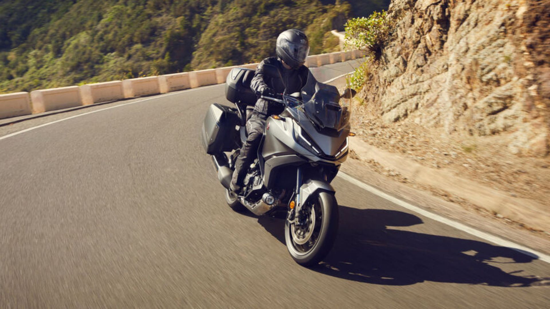 A Matte Iridium Grey Metallic Honda NT1100