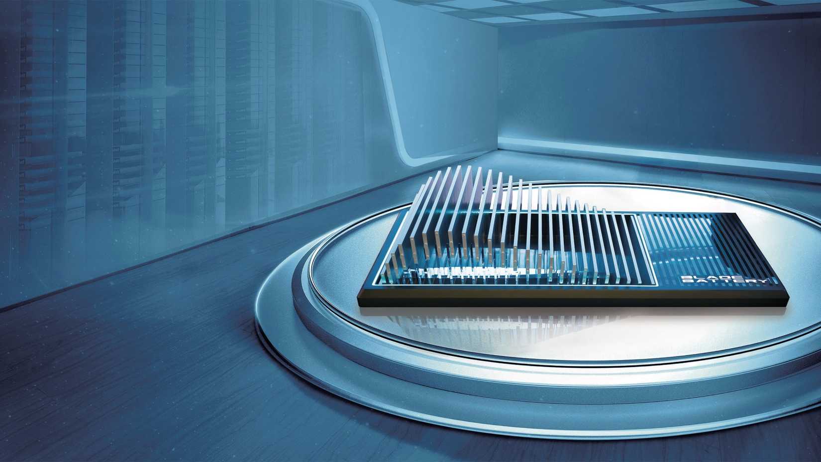 An illustration of BYD's Blade Battery