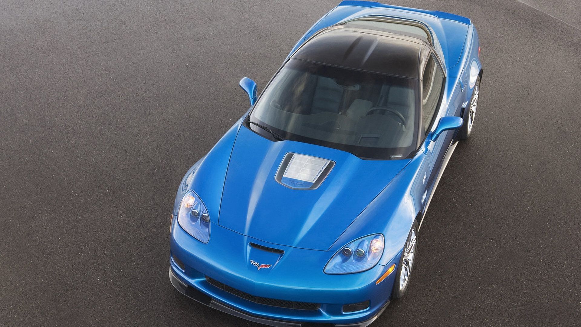 blue 2009 Chevrolet Corvette C6 ZR-1