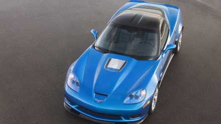 blue 2009 Chevrolet Corvette C6 ZR-1