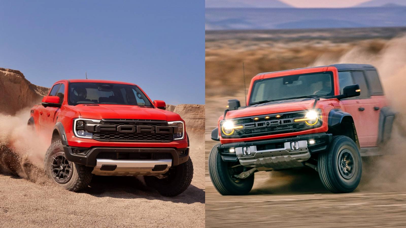 Bronco Raptor Comparison The Raptor Dilemma: 2023 Ford Bronco Raptor Vs. 2024 Ford Ranger Raptor