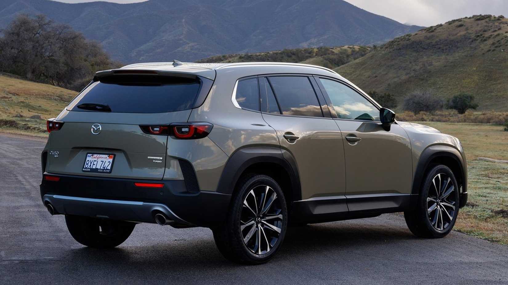 2023 Mazda CX-50 in green parked