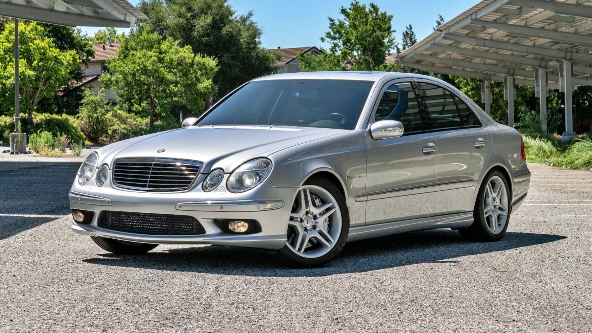Silver 2004 Mercedes-Benz E55 AMG