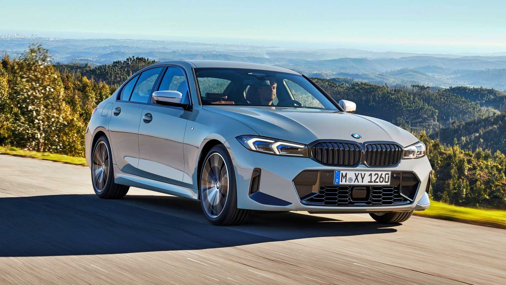 Gray 2022 BMW 3 Series 