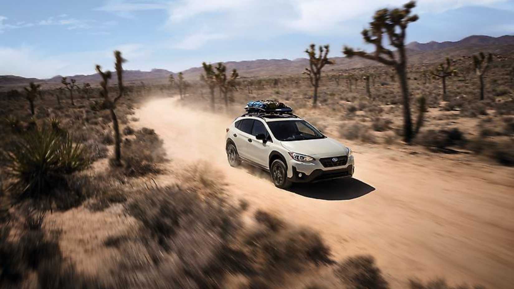 White Color Subaru Crosstrek Hybrid 