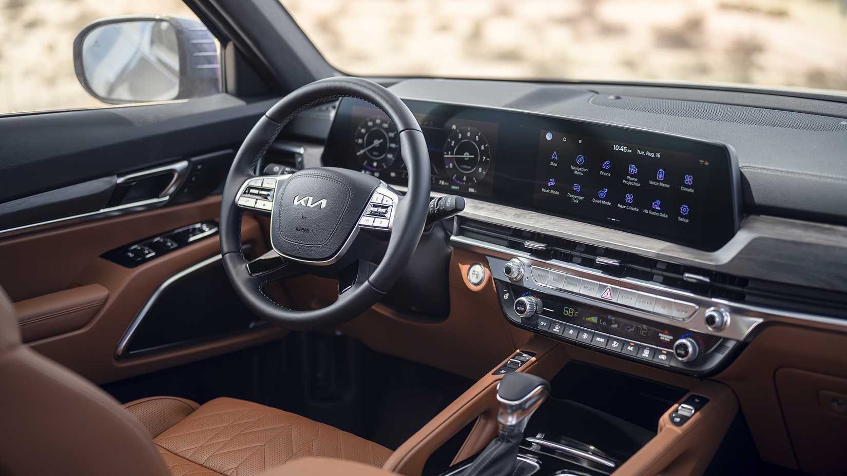 2023 Kia Telluride interior showing front cabin