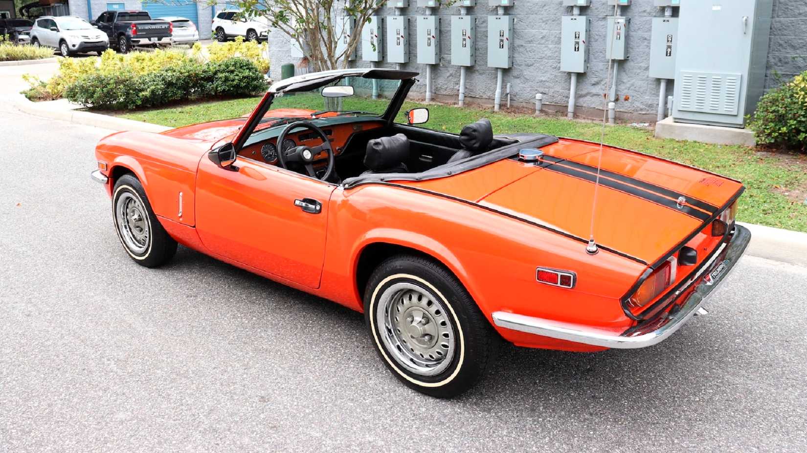 A parked 1979 Triumph Spitfire