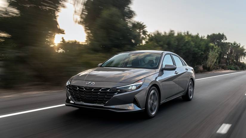 Gray 2023 Hyundai Elantra Hybrid