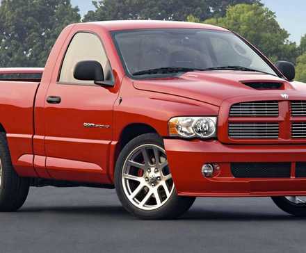 Red Dodge Ram SRT-10