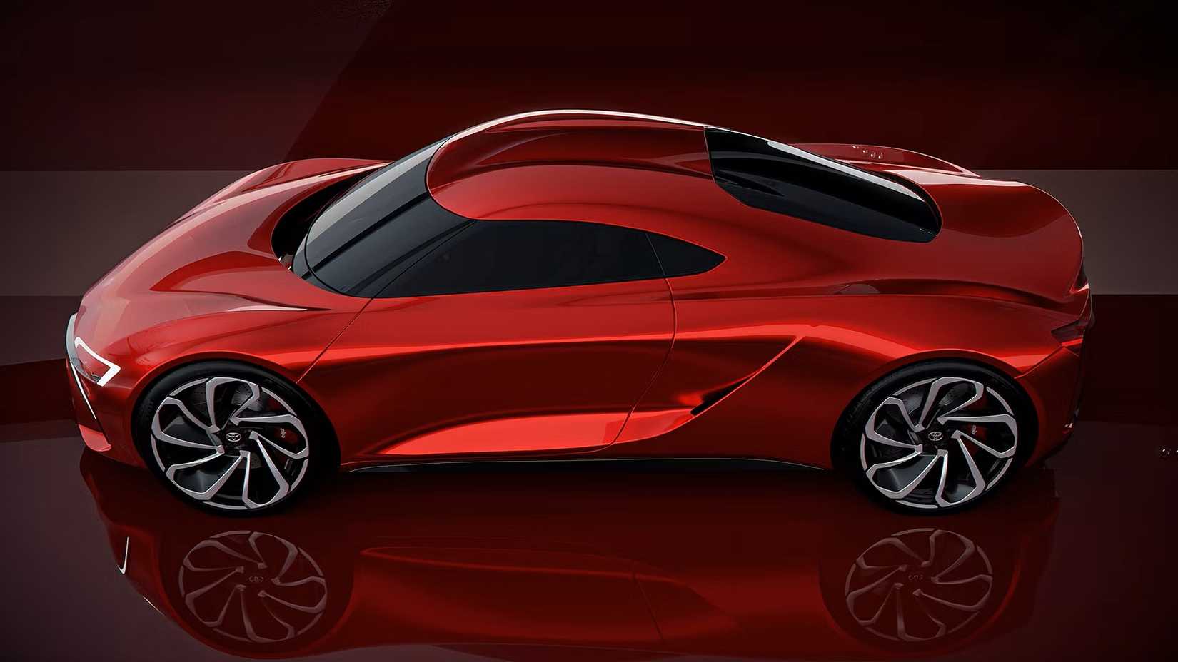 A parked Toyota MR2 conept