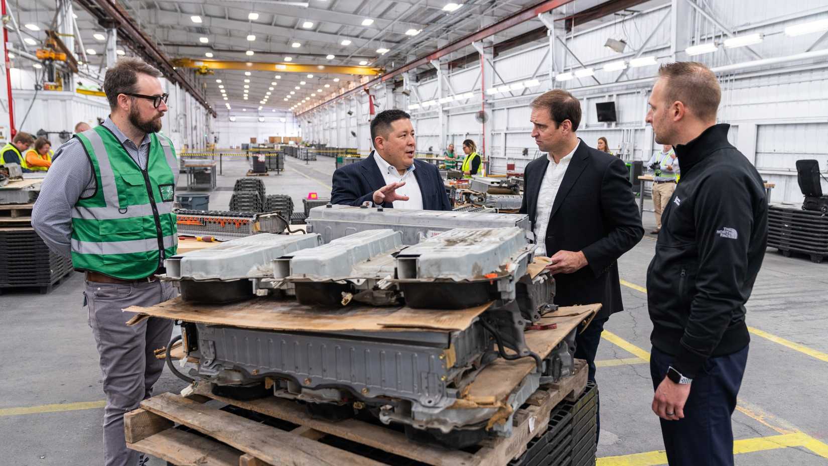 Toyota's Current Lithium-Ion Battery in a factory.