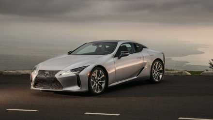 Front 3/4 view of a 2024 Lexus LC 500