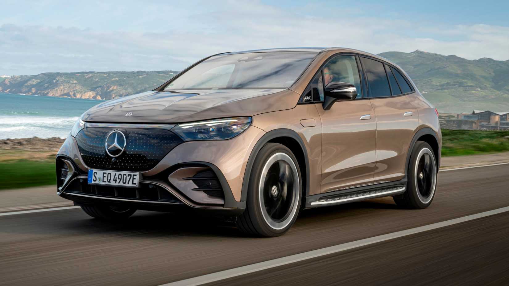 Brown Mercedes-Benz EQS SUV