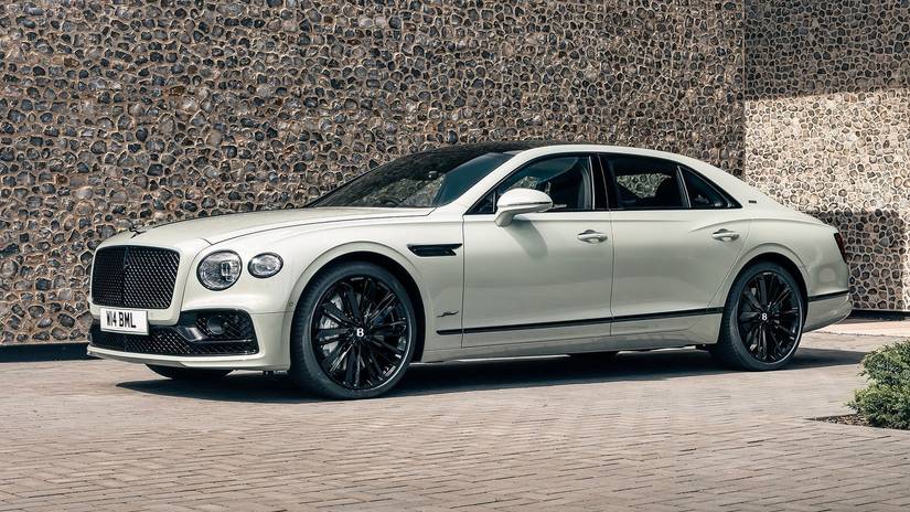 2023 white Bentley Flying Spur Speed Edition