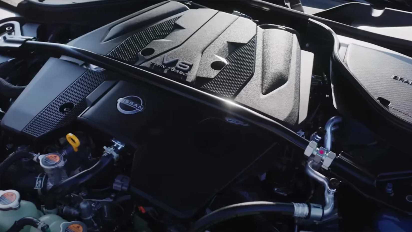 Foto do motor do Nissan Z Nismo