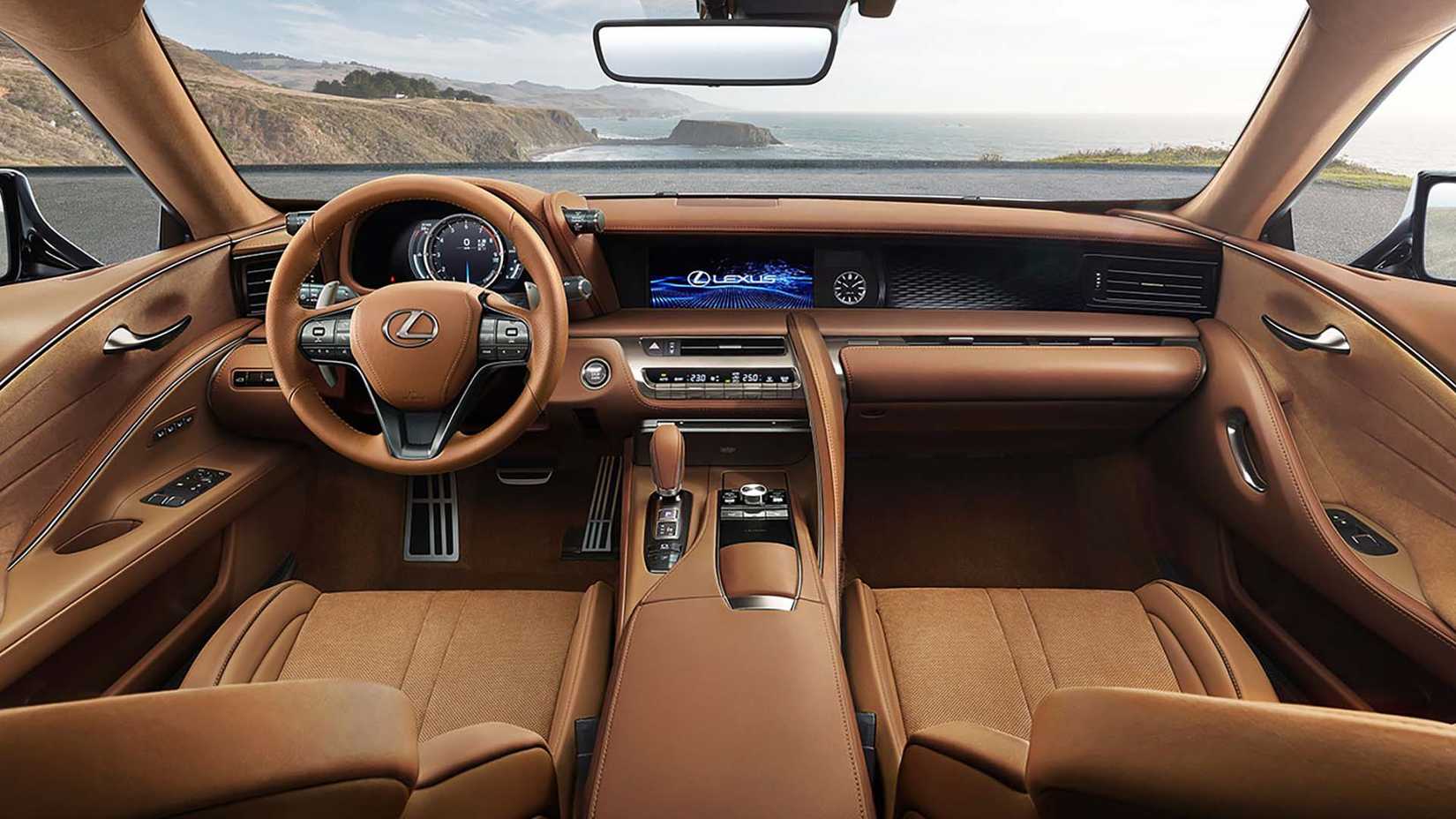 Interior of a 2022 Lexus LC 500