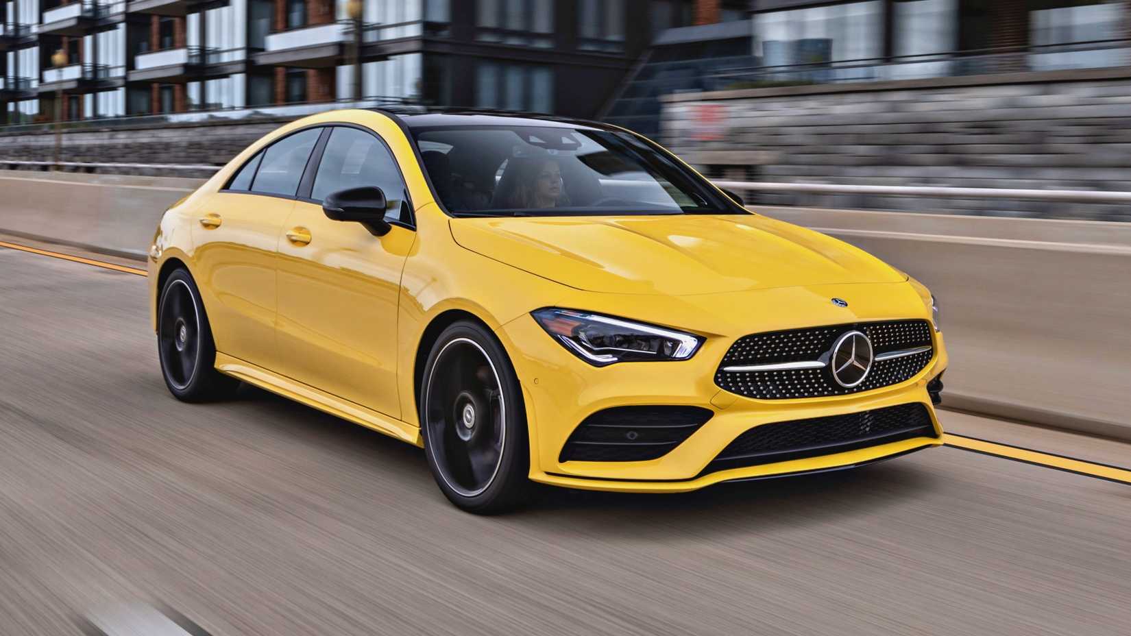 Yellow 2020 Mercedes-Benz CLA 250 4Matic