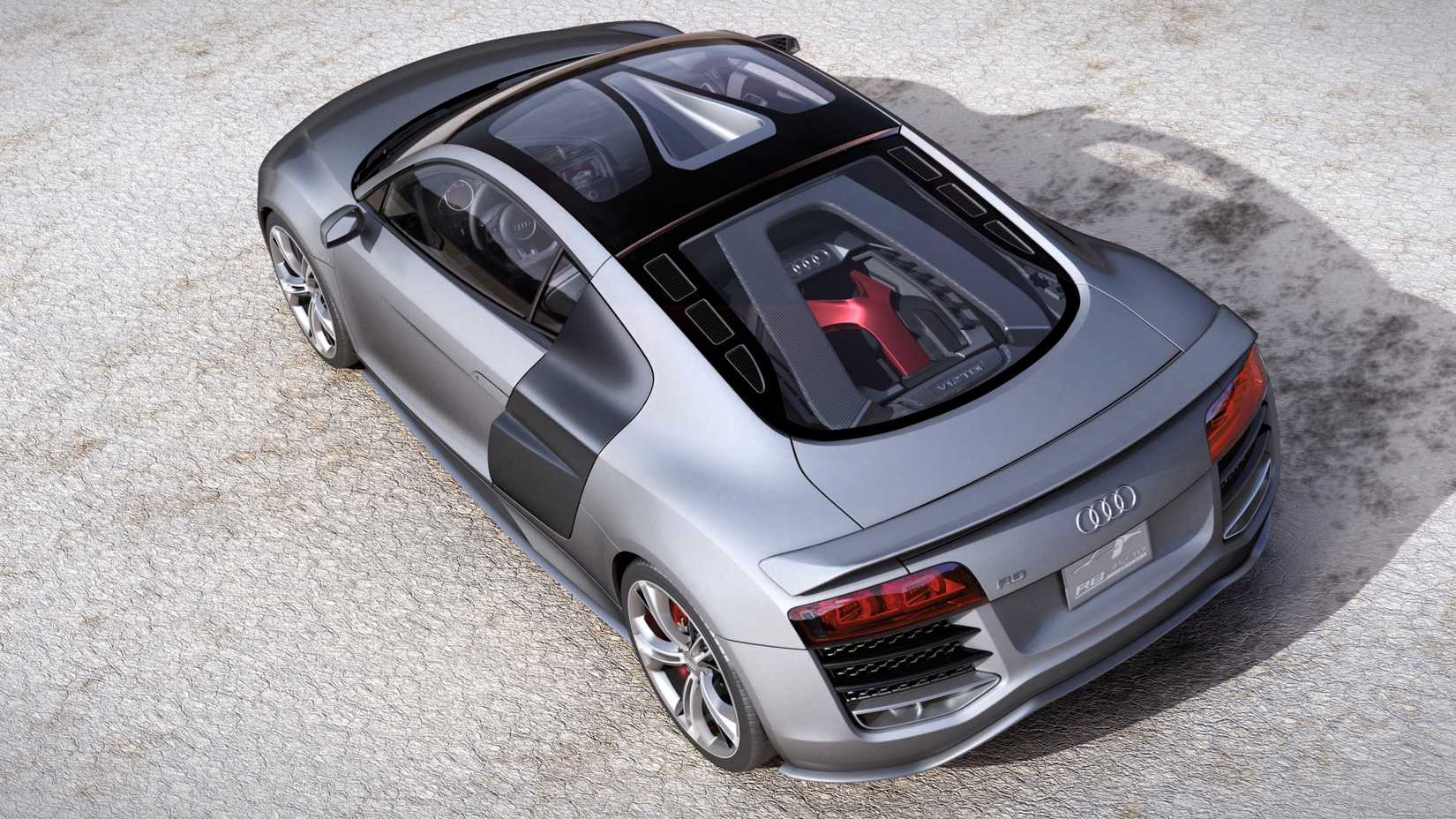 Silver 2008 Audi R8 V12 TDI Concept