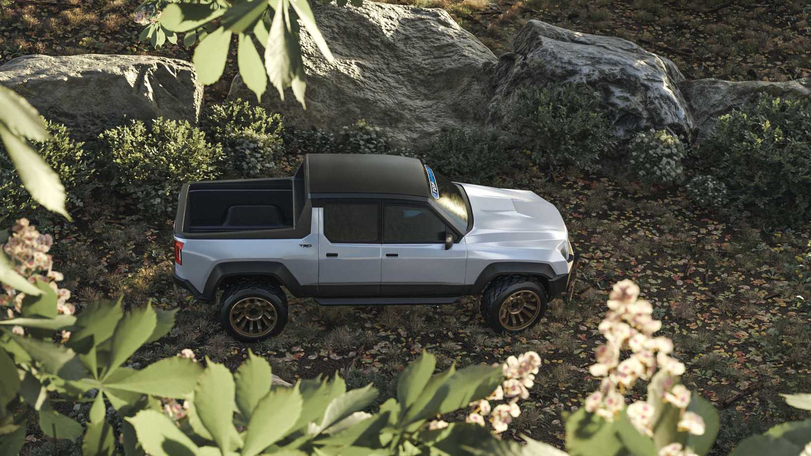 Toyota Stout driving outdoors