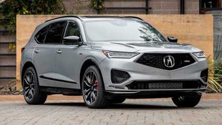 Silver Acura MDX Type S parked