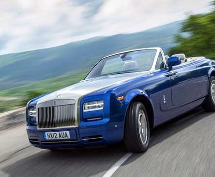 Blue 2013 Rolls-Royce Phantom Drophead