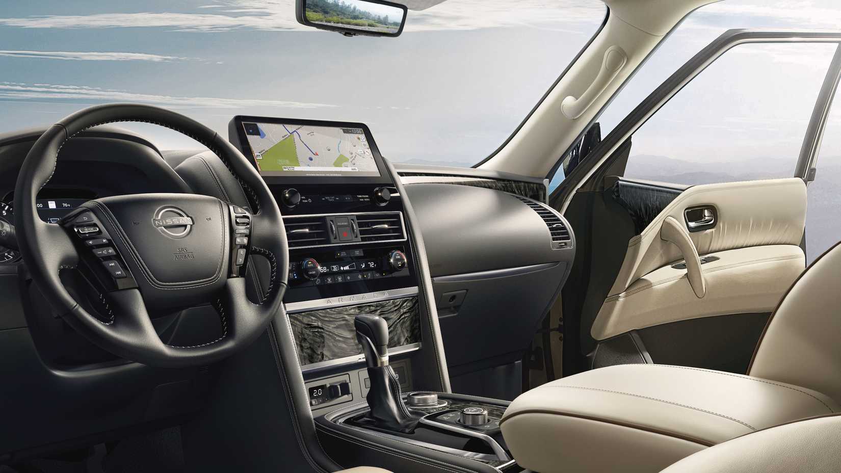 Interior completo da Nissan Armada 2023