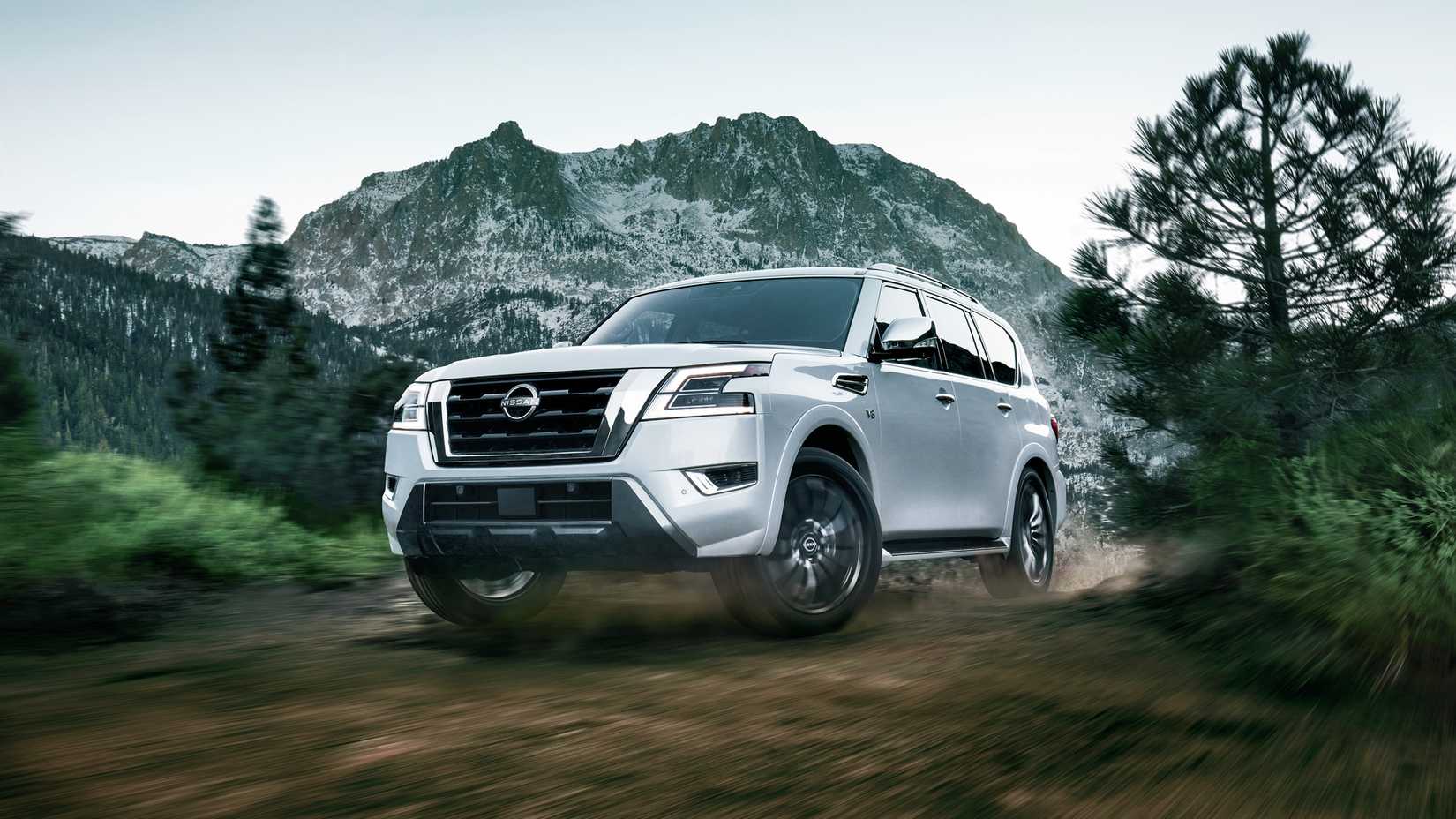 2023 Nissan Armada S _ Driving angle in dirt