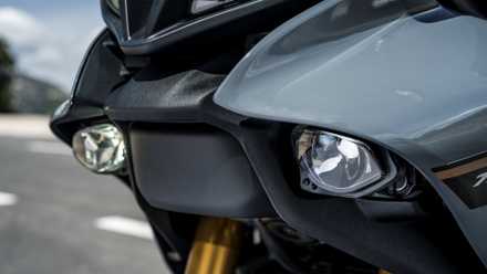 O radar em um Yamaha Tracer 9 GT+ 2023