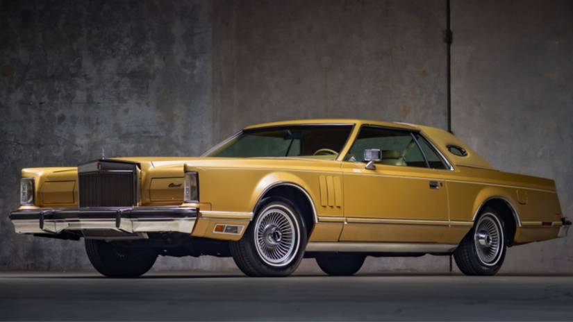 Gold Lincoln Continental